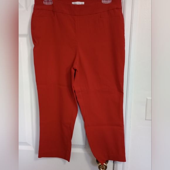 drapers & damons Pants - Drapers & Damons red Capri pants